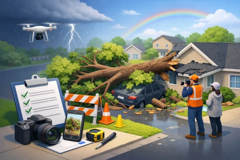 How to Document Storm Tree Damage Right