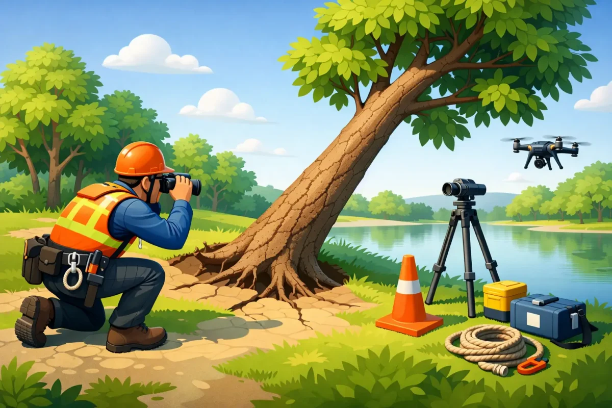 How to Inspect Leaning Trees Safely
