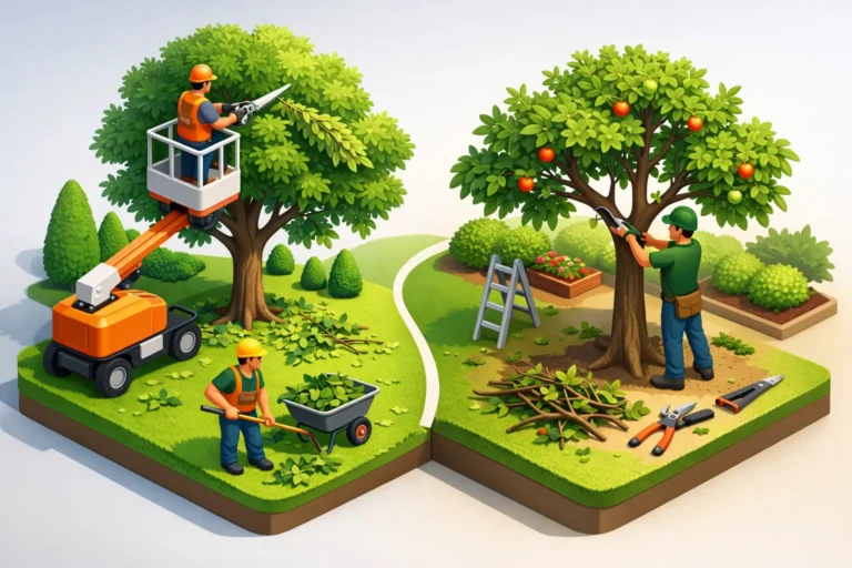 Tree Trimming and Pruning Difference
