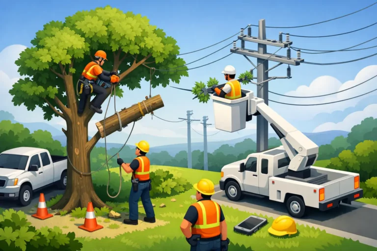 Safe Tree Work Around Power Lines: When to Call