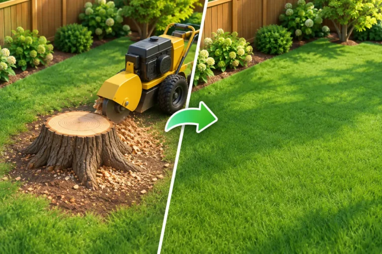 Stump Grinding Before and After Results Explained